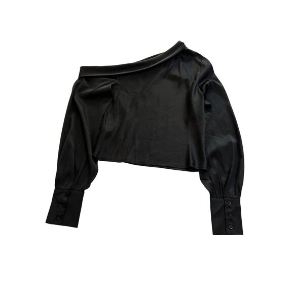 LIONESS Daydream Off Shoulder Top in Onyx - Picture 4 of 5